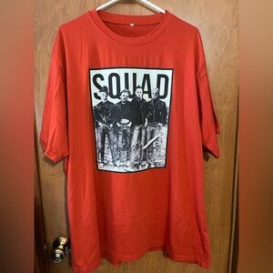 Men's Red Graphic T-Shirt